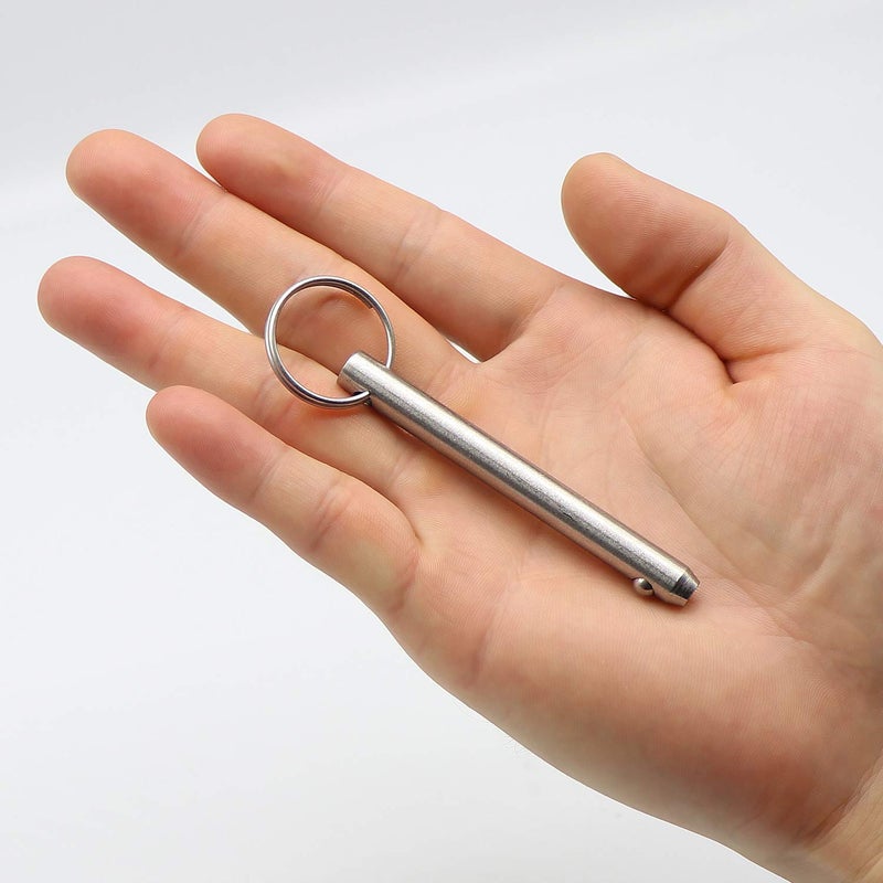 OIIKI 2 Pack Quick Release Pins, Fastener Diameter 5/16 inch(8mm) Usable Length: 2.42inch(61.5mm), Bimini Top Pin, Full 316 Stainless Steel Marine Hardware for Ship Outfitting/Shipbuilding - Image 3